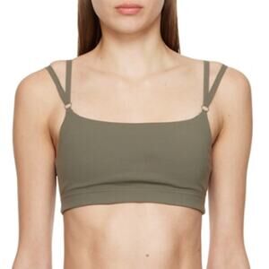 NWT Outdoor Voices Sz XXS Zoom Double Strap Bra Tea Tree Green
